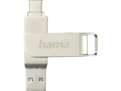 HAMA C-Rotate Pro - USB-Stick (256 GB, Silber)