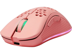 DELTACO - Gaming-Maus, Lightweight Gaming Mouse,RGB, Pink
