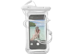 Cellularline Fenstertasche Universal Universal Transparent, Weiß Mit Handschlaufe, Mit Umhängeschlaufe, Wasserdicht