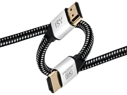 ISY IHD 5020 - HDMI Kabel, 2 m, Schwarz/Weiss