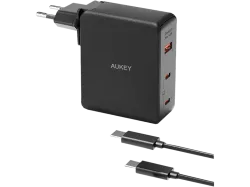 AUKEY OmniaMix II 140W GaN PD PA-B7O BK 3-Port, Wall Charger Black