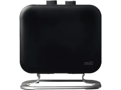 Mill Compact Fan Heater with Alu foot - black Heizlüfter – schwarz