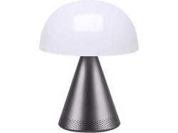 Lexon Tischlampe Mina Weiss/Grau Kunststoff/Metall 14 cm 17 cm - Farbe: Weiss/Dunkelgrau - LED - Lichtfarbe: Warmweiss - Kaltes Tagesweiss -