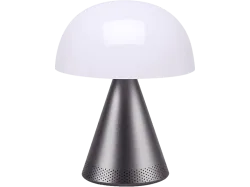 Lexon Tischlampe Mina Weiss/Grau Kunststoff/Metall 14 cm 17 cm - Farbe: Weiss/Dunkelgrau - LED - Lichtfarbe: Warmweiss - Kaltes Tagesweiss -