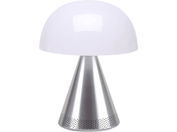 Lexon Tischlampe Mina Weiss/Silber Kunststoff/Metall 14 cm 17 cm - LED - Lichtfarbe: Warmweiss - Kaltes Tagesweiss - Tischlampe- LED Energiesparlampe