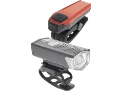 NEWRBAN NEWMLIGHTKITUSBK - Vorder- und Rücklicht-Set (Schwarz/Rot)