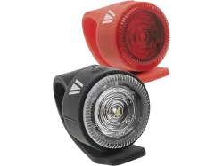 NEWRBAN NEWMLIGHTKITK - Weisses und rotes Licht Set (Schwarz/Rot)