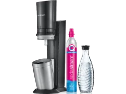 sodastream - Crystal blackmetal inkl. 1 Glaskaraffen Quick Connect
