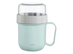 XAVAX Muesli Mug - Müslibecher (Pastellblau/Grau)