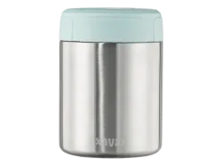 XAVAX Thermo Mug 500 ml - Suppenbecher (Pastellblau/Silber)