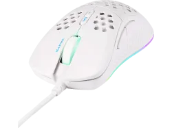 DELTACO Lightweight Gaming Mouse,RGB GAM-108-W White, WM75