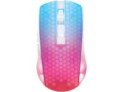 DELTACO - Gaming-Maus, Lightweight Mouse Wirel.RGB, Weiss