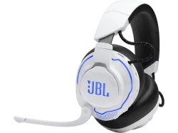 JBL Quantum 910P Console Wireless - Gaming-Headset, Weiss/Blau/Schwarz