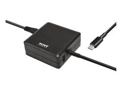 PORT PowerSupply 65W-Type-C EU 900097 black,& 1 charging USB Port