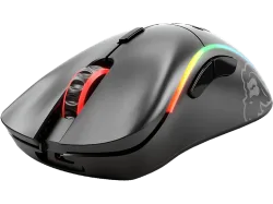 GLORIOUS PC GAMING RACE Model D (Wireless) - Gaming Maus, Kabellos, Optisch mit Leuchtdioden, 19000 dpi, Matte Black