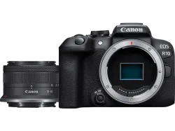 CANON EOS R10 Body + RF-S 18-45mm F4.5-6.3 IS STM - Systemkamera Schwarz