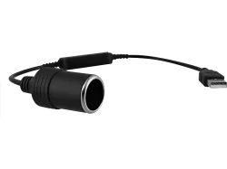 TNB ADACLS - USB-Konverter für Zigarettenanzünder (Schwarz)