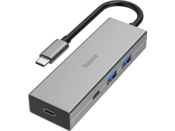 HAMA 00200136 - USB-C-Hub (Grau)