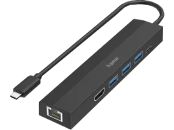 hama 00200144 USB-C-Hub, Multiport, 6 Ports, 3x USB-A, USB-C, HDMI?, LAN/Ethernet