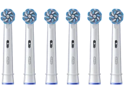 Oral-B Pro Sensitive Clean 6er Ersatzzahnbürsten – Ersatzbürste/Zahnpflege Zubehör – weiss