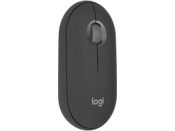 Logitech Pebble Mouse 2 M350s Maus Bluetooth® Optisch Graphit 3 Tasten 400 dpi, 4000 dpi Integriertes Scrollrad