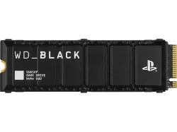 WESTERN DIGITAL WD_BLACK SN850P NVMe SSD für PS5-Konsolen (mit Kühlkörper) - Festplatte (SSD, 4 TB, Schwarz)