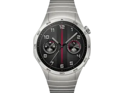 HUAWEI Watch GT 4 (46 mm) - Smartwatch (140-210 mm, Edelstahl, Titangrau/Edelstahl)