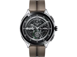 XIAOMI Watch 2 Pro BT - Smartwatch (135-205 mm, Leder, Silber/Braun)