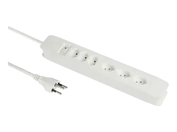 SCHOENENBERGER 810.6.5.WS - Steckdosenleiste (Weiss)