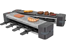 Nouvel Raclette Multi 1200W Raclette Grill – Raclette Ofen/Raclette Grill – schwarz / grau
