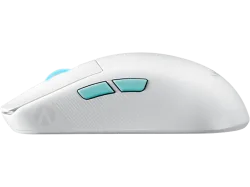ASUS ROG Harpe Ace Aim Lab Edition - Gaming Maus, Kabellos und Kabelgebunden, Optisch mit Laserdioden, 36000 dpi, Weiss