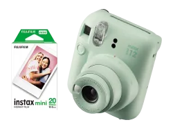 FUJIFILM instax mini 12 Starter Kit - Sofortbildkamera Mint Green