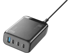 CELLULARLINE MULTIPOWER DESK GAN 130W - Netzladegerät (Schwarz)