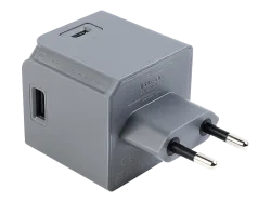 ALLOCACOC USBcube Original 2x USB-A&C - USB Ladegerät (Grau)