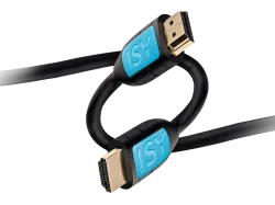 ISY IHD-1500 - High-Speed 4K HDMI Kabel mit Ethernet (Schwarz/Blau)