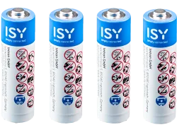 ISY 4x Alkaline AAA/LR03 - Batterie (Weiss/Blau)