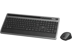 HAMA KMW-600 PLUS CH - Tastatur-/Maus-Set (Schwarz/Anthrazit)
