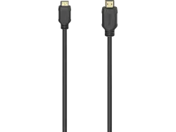 HAMA 00074258 HS HDMI USB-A/C M/M, 2m - HDMI-Kabel (Schwarz)