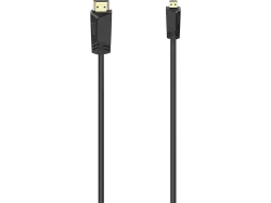 HAMA 74259 HS HDMI USB-A/D, M/M 2m - HDMI-Kabel (Schwarz)