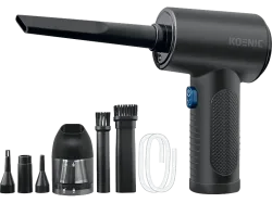 KOENIC KVBR 11124 - Mini Handstaubsauger mit Blasfunktion (Antrazit/ Blau)