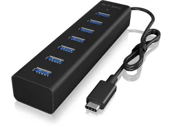 ICY Box - USB-C® (USB 3.2 Gen 2) Multiport Hub, Schwarz