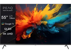 PEAQ PTV 55GQU-5024C TV (Flat, 55 / 139 cm, UHD 4K, Smart TV, Google TV)