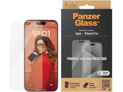 PANZERGLASS IPH15P CLASSIC FIT AB FILM - Displayschutzglas (Passend für Modell: Apple iPhone 15 Pro)