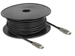 Delock HDMI Anschlusskabel HDMI-A Stecker 15 m Schwarz 84037 8K UHD, vergoldete Steckkontakte HDMI-Kabel