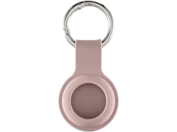 hama 00215627 Schlüsselanhänger Fantastic Feel für Apple AirTag, Silikon-Look, Nude