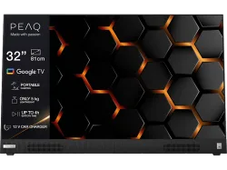 PEAQ PTV 32GH-5024C-B Portable TV mit integriertem Akku (Flat, 32 / 80 cm, HD-ready, Smart TV)