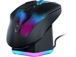 TURTLE BEACH Kone XP Air Gaming-Maus, Kabellos / Kabelgebunden, 19000 dpi, Optisch mit Leuchtdioden, Schwarz