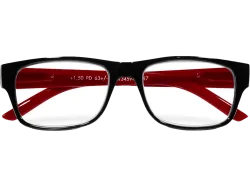 HAMA 96209 +2.5 dpt - Lesebrille (Schwarz/Rot)