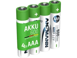 ANSMANN Micro AAA Ni-MH 550 mAh 4 Stück - Akku
