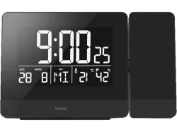 HAMA 186332 Plus Charge Projektionswecker, Schwarz